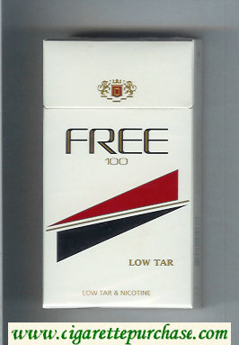 Free 100s Low Tar Cigarettes hard box