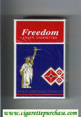 Freedom Cigarettes hard box