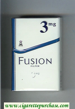 Fusion Filter 3 mg white and blue cigarettes hard box