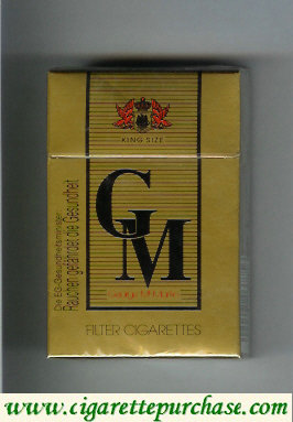 GM Gorge McMartin cigarettes hard box