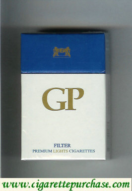 GP Filter premium Lights cigarettes hard box