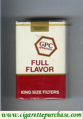 GPC Approved Full Flavor King Size Filters Cigarettes soft box