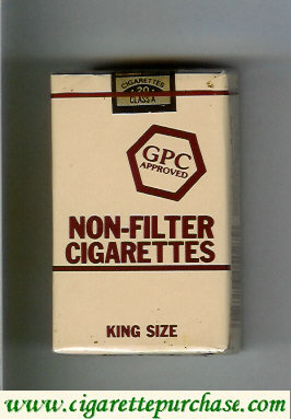 GPC Approved Non-Filter Cigarettes King Size soft box