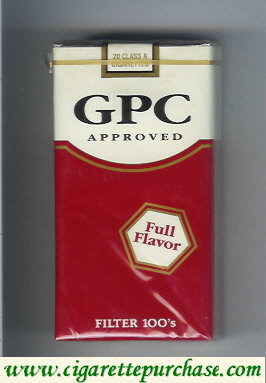 GPC Approved Full Flavor Filters 100s Cigarettes soft box