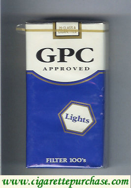 GPC Approved Lights Filter 100s Cigarettes soft box