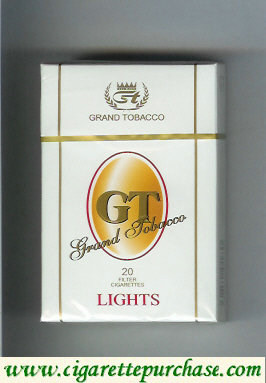 GT Grand Tobacco Lights cigarettes hard box