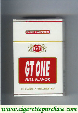 GT One Full Flavor Filter cigarettes hard box