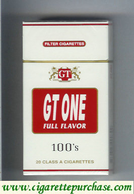 GT One Full Flavor Filter cigarettes 100s hard box