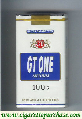 GT One Medium Filter cigarettes 100s soft box