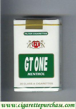 GT One Menthol Filter cigarettes soft box