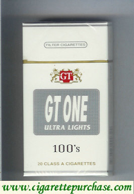 GT One Ultra Lights Filter cigarettes 100s hard box