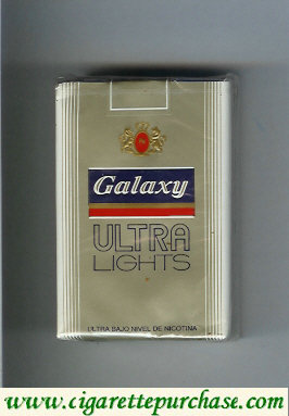 Galaxy Ultra Lights silver cigarettes soft box