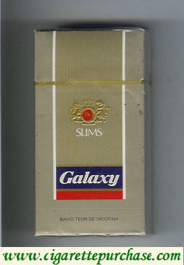 Galaxy Slims gold 100s cigarettes hard box