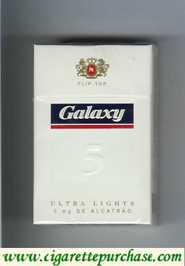 Galaxy 5 Ultra Lights cigarettes hard box
