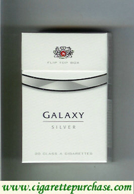 Galaxy Silver cigarettes hard box