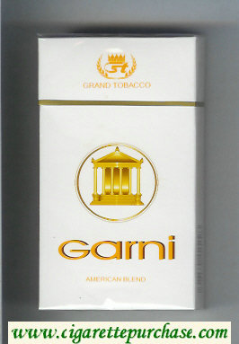 Garni American Blend Grand Tobacco 100s cigarettes hard box