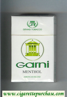 Garni Menthol American Blend Grand Tobacco cigarettes hard box