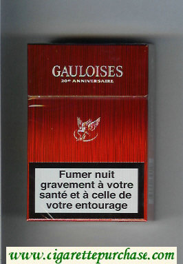 Gauloises red cigarettes hard box