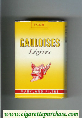 Gauloises Legeres Maryland Filtre yellow cigarettes soft box