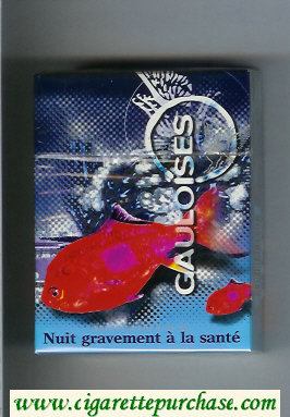 Gauloises with fish 30s cigarettes hard box