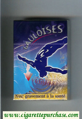 Gauloises with gymnast cigarettes hard box