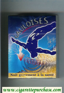 Gauloises with gymnast 30s cigarettes hard box