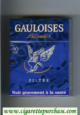 Gauloises Blondes Filtre 30s blue cigarettes hard box