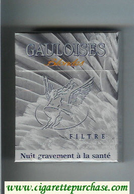 Gauloises Blondes Filtre 25s grey cigarettes hard box