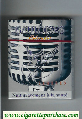 Gauloises Blondes cigarettes Legeres 25s grey hard box