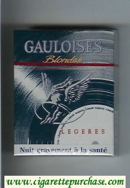 Gauloises Blondes Legeres grey 25s cigarettes hard box