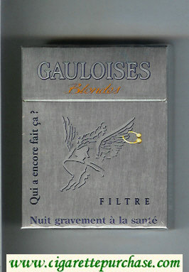 Gauloises Blondes Qui a Encore Fait Ca ' Filtre grey 25s cigarettes hard box