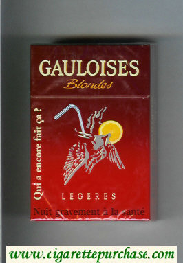 Gauloises Blondes cigarettes Legeres Qui a Encore Fait Ca ' hard box