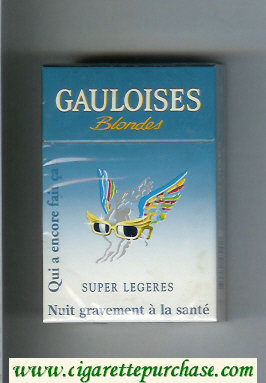 Gauloises Blondes Cigarettes Qui a Encore Fait Ca ' Super Legeres hard box