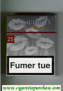 Gauloises Blondes Cigarettes Serie Limitee hard box