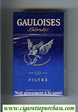 Gauloises Blondes 100s Filtre blue Cigarettes hard box