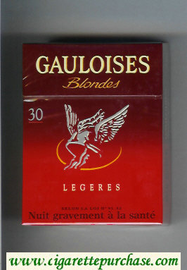 Gauloises Blondes Legeres 30s red Cigarettes hard box