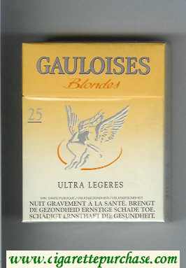 Gauloises Blondes Ultra Legeres 25s Cigarettes hard box