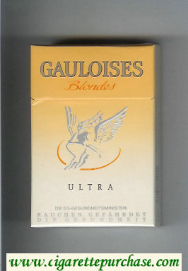 Gauloises Blondes Ultra Cigarettes hard box