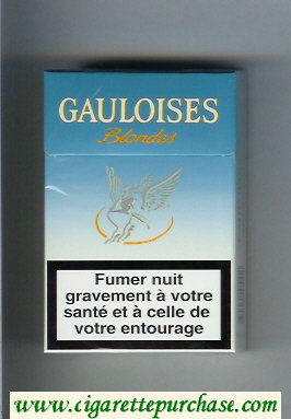 Gauloises Blondes light blue Cigarettes hard box