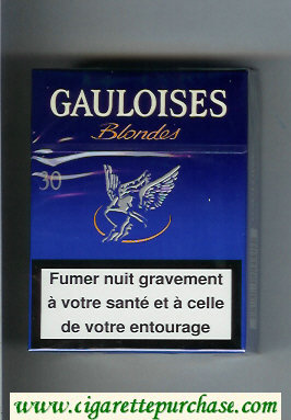 Gauloises Blondes 30s blue Cigarettes hard box