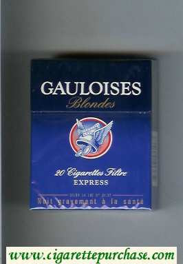 Gauloises Blondes Express Cigarettes hard box