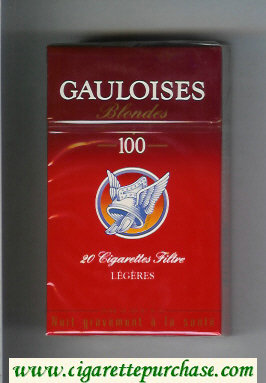 Gauloises Blondes 100s Legeres Cigarettes hard box