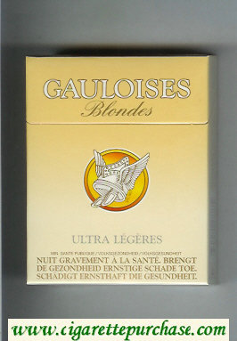 Gauloises Blondes 25s Ultra Legeres Cigarettes hard box