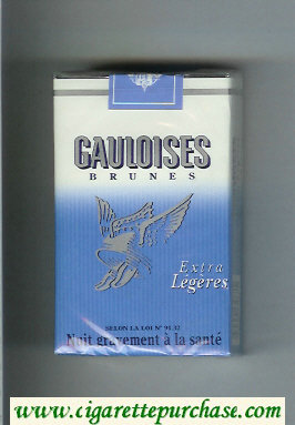 Gauloises Brunes Extra Legeres cigarettes soft box