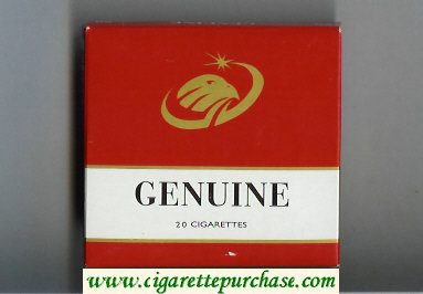 Genuine cigarettes wide flat hard box