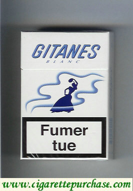 Gitanes Blanc cigarettes hard box