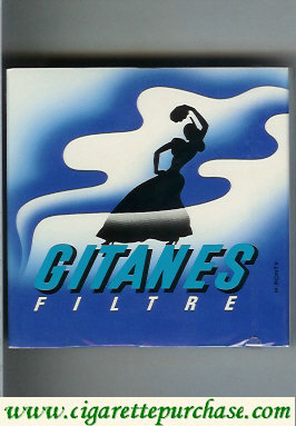 Gitanes Filtre cigarettes wide flat hard box