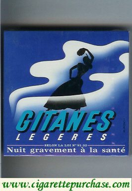 Gitanes Legeres cigarettes wide flat hard box