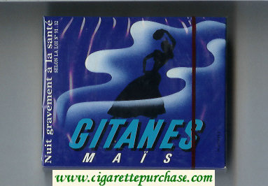 Gitanes Mais cigarettes wide flat hard box