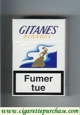 Gitanes Blondes cigarettes hard box